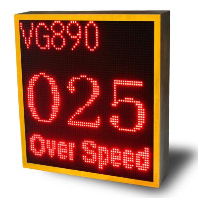 China 140 View Angle LPR Solar Speed Sign Accurately Detect Vehicle Speed Data Up To 1 Year for sale