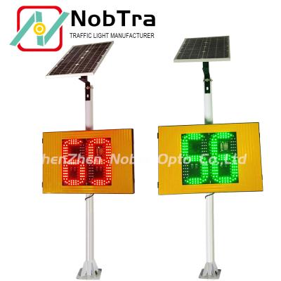 China Solar Powered Radar Speed Sign with IP54 LED Display and 60W Solar Panel for sale