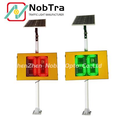 China NBTR88-S30-S Solar Radar Traffic Signal Hoop Install Red And Green Color for sale