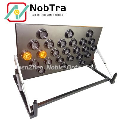 China Painted Iron Traffic Management LED Arrow Board with 25 Amber Lamps for sale