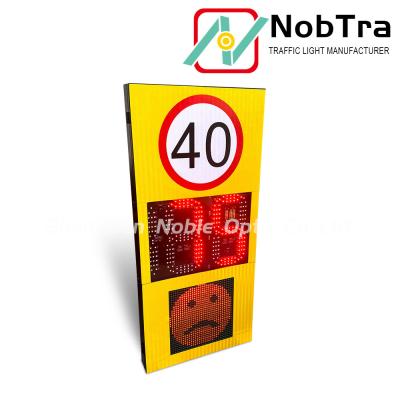 China 100-250KM/H Smart Traffic Radar Speed Limit Sign Digital Display with Phone App Control for sale