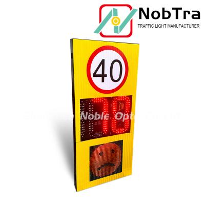 China LED Radar Speed Signs With IP54 Waterproof Radar Sensitivity Setable Through App for sale