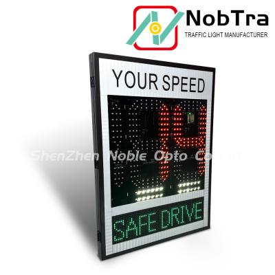 China Bolted Installation Method Slow Down Speed Limit Signs Red And Amber Outdoor for sale