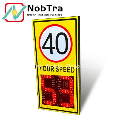 China Suggestion install height 2.5-4 Meters -40°C To 60°C Digital Speed Limit Signs with Visibility Range More Than 300 Meters for sale