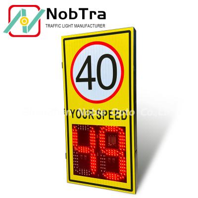 China 3 Digit Speed Limit Signs Speed Measurement Range 1KM/H-250KM/H Ideal for 2.5-4 Meters Installation and Speed Control for sale