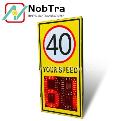 China Detection Range Up To 150 Meters for Road Speed Monitoring Speed Aware Radar Speed Signs NBP10-L4-P for sale