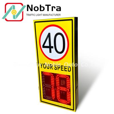 China Traffic Safety Equipment NBP10-L4-P Speed Aware Radar Speed Signs with Wireless Connectivity for sale