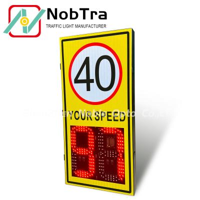 China Traffic Sign Installation Digital Speed Limit Signs with Mounting Brackets and 1 Years for sale