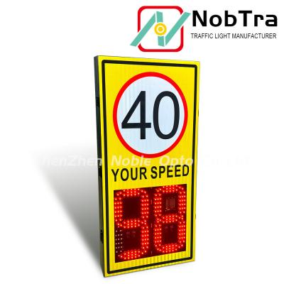 China Power Source 220VAC Digital Speed Limit Signs Traffic Sign Temperature Range -40°C To 60°C Suitable for Various Road Conditions for sale