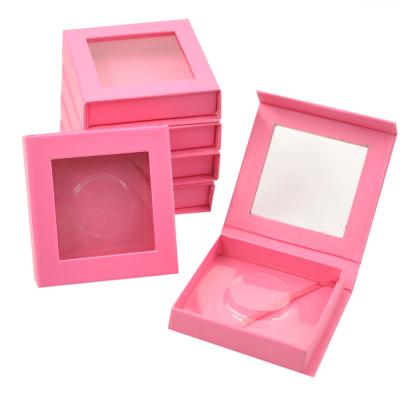 China Recyclable Custom Fashionable High Craft Velvet Gift Box Magnetic Paper Box With Window for sale