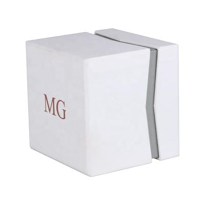 China Recyclable Custom Packaging Logo Luxury Gift Strap Watch Paper Box With Magnet for sale