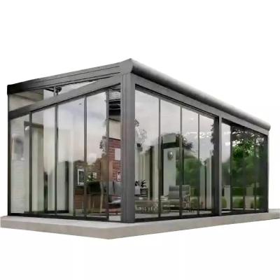 China Modern prefab 4 season sunrooms and aluminum alloy glass homes kit for sale