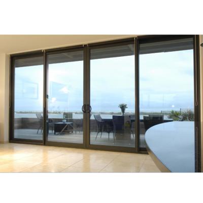 China Sound insulation KATA New product! hurricane impact thermal break aluminum lowe double glass sliding doors high quality insulated aluminum door for sale