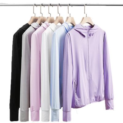 China Hooded Long Sleeve Summer Light Weight UPF 50+ Sun Protection Long Sleeve Shirts Outdoor Anti-UV Jacket for sale