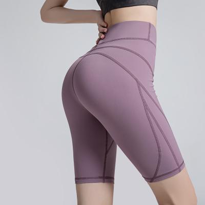 China Breathable Custom Sports Shorts High Waist Lightweight Breathable Hot Sales Gym Yoga Biker Shorts Womens Sports Shorts for sale