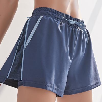 China Women Breathable Fitness Wear 2 Layer Mesh Running Shorts Custom Breathable Gym Underpants for sale