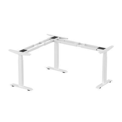 China Wholesale Adjustable L Shape Adjustable Height Adjustable L Shape Office Corner Desk Factory (Waist) Height Desk for sale