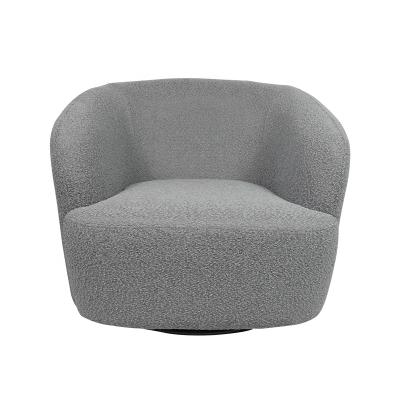 China Living Room Swivel Sofa Chair Barrel Spinning Armchairs Tufted Upholstered Home Round Swivel Accent Chairs for sale