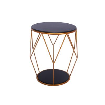 China Modern Metal Hexagon Geometric Side Table Tea Table Gold Coffee Tables for sale