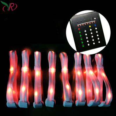 China 2020 New Nylon+ABS Colorful Nylon Xyloband Led Bracelet Remote Control Led Bracelet Led Bracelet Remote Control Led Bracelet Led Bracelet for sale