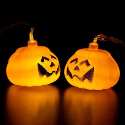 China PVC / PS Battery Pumpkin Shaped 1.65 M LED String Lights Halloween Holiday Light for sale