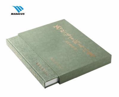 China paper & High Class Hard Cardboard Cover Slip Case Limit Book Printing for sale