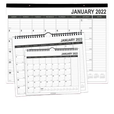 China paper & Custom Cardboard Calendar Printing 2022 - 12 Month Minimalist Wall Desk Calendar and with Monthly Views for sale