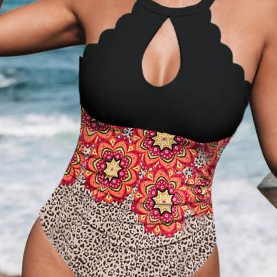 China Manufacturing company of new women's bikini big printing swimwear antibacterial preservative swimwear beach wear for sale