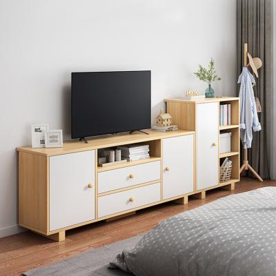 China Simple Fashion TV Cabinet (Other) Adjustable Wood Furniture TV Table With Drawer for sale