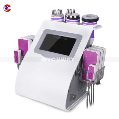 China Weight Loss Mychway 6 in1 Cavitation Radio Frequency RF Vacuum Slimming Ultrasonic Cellulite Machine for sale