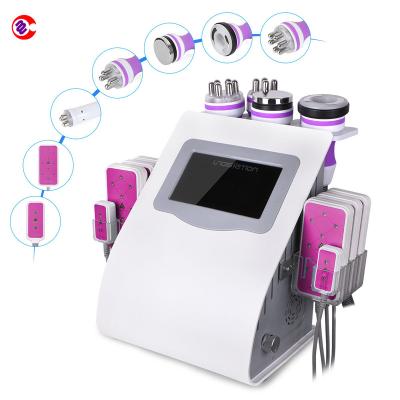 China Weight loss Lipo laser 6 in 1 lipolaser/vacuum cavitation rf lipolaser slimming machine best lipo laser slimming machine for sale