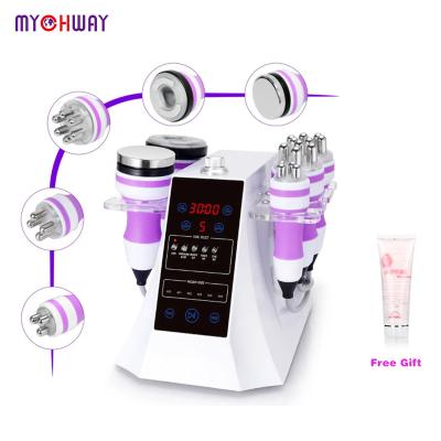 China Ready to Ship 5 in 1 Cavitation Cellulite RF Vacuum Cavitation System Beauty Home Use Ultrasonic Lifting Machine for sale