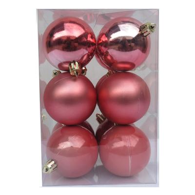 China 12pcs 6cm Plastic Plastic Bauble Sets Ornaments Unbreakable Ball For For Holiday Party Hanging Decoration for sale