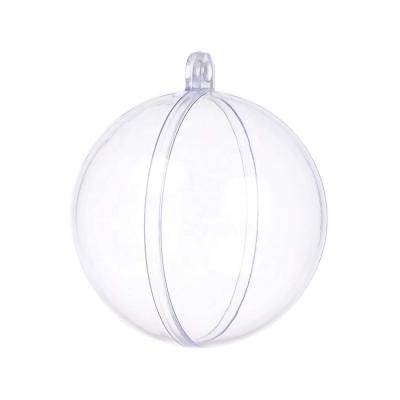 China Party Decoration Items DIY Christmas Ornaments Christmas Decoration Supplies Transparent Plastic Ball For Holiday Decoration for sale