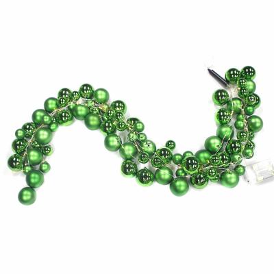 China Plastic Ornaments Christmas Ball Unbreakable 1.8m Plastic Garlands for sale