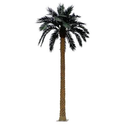 China 11M Tall Seaweed Wind Resistant UV Resistant Moisture Proof Artificial Tree Palm Large Tree Palm For Outdoor Garden Decor for sale