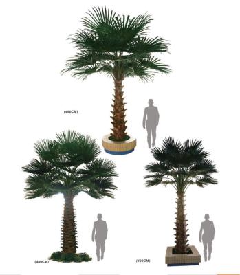 China Windproof Customize Large Artificial Landscape Palm Tree For Outdoor Windproof Garden Beach Decor for sale