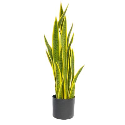 China 90cm Eco-friendly fake plants artificial snake plant for office decor snake plant indoor home sansevieria for sale