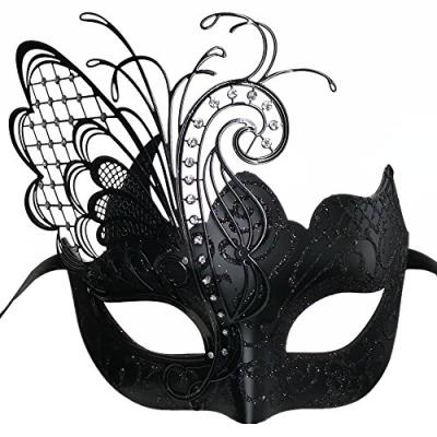 China Party Mask with Drum Eye Masquerade Party Masks for Prom Mardi Gras Wedding Wall Halloween Party Decoration for sale