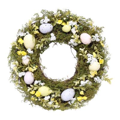 China 16inch Factory Fashionable Artificial Easter Egg Garland For Main Entrance Easter Festival Decoration for sale