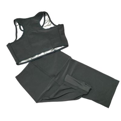 China QUICK DRY Girl's Movement Suit Solid Color Fitness Yoga Vest Tight Top Shorts Set for sale