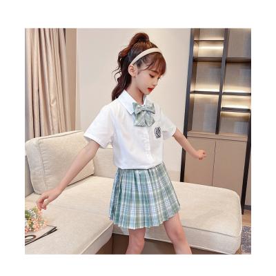 China Cute, Fresh and Lovely Plaid Style Girls Preppy Shorts Wrapped Summer Uniform Suit Skirt for sale