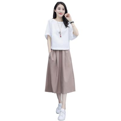 China 80% cotton flower broken dress terrier skirt orange firstbeach toss long chiffon skirt iin longSummer NS 2021 like little piece of for sale