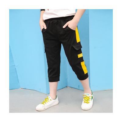 China Korean Boys Capris Anti-Pilling Ice Style Shorts Elastic Force Movement Free Time Pants Work Thin Silk Easy Trousers for sale