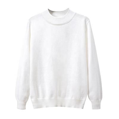 China 2021 autumn and winter youth neck micro version of the ball 2021 micro men's semi high sweater sweater men's new warm and thin suitable leisure long sweater for sale