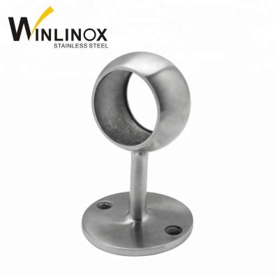 China Home Decoration Stainless Steel Fencing Fittings Wall Hanging Pipe Clamp Bracket for sale