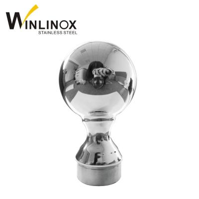 China Home Decoration Gold Color Stainless Steel Hollow Rolling Ball For Stair Railing for sale