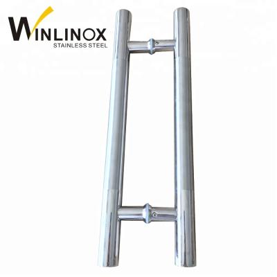 China AISI 304 stainless steel modern glass door handles, door pull handle for sale