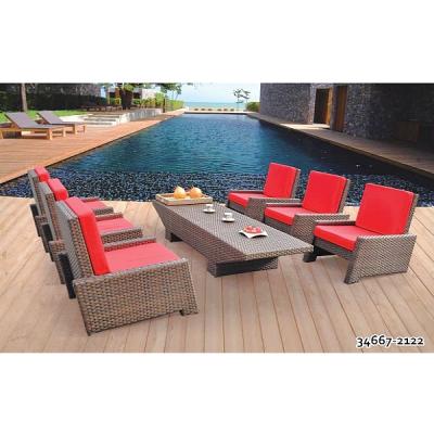 China Sectional Sofa Special Design Outdoor Style Rattan SOFA SET 34667-2122 for sale