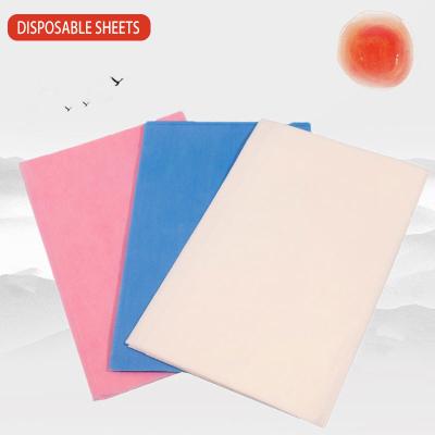 China Blue Spa Sheet 100% Polyester 100*200cm Disposable Massage Sheets Hospital Bed Spa Sheet for sale